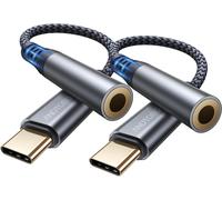 USB C to 3.5mm Jack Adapter,USB C to 3.5mm Auxiliary Audio Jack Adapter for iPhone 16/15 Pro Max Plus,iPad Pro Air,Galaxy S24 Ultra S23 S21 S20