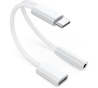 Usb C To 3.5mm Jack Adapter With Fast Charge Pd 60w And Hifi Audio,2 In 1 Charge Usb C To Aux Plug For Iphone 16/15/14,S24/S23,Huawei,Pixel Xiaomi,Simultaneous Charging And Listening