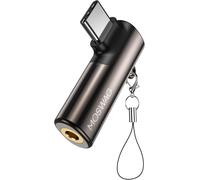 Usb C To 3.5mm Jack,Type C Headphone Adapter Right Angle Auxiliary Microphone Dongle Audio High Resolution Dac Chip Compatible With Galaxy S24 S23 S22 Ultra S20 Fe A53 Note 20 Pixel 7.[G24]