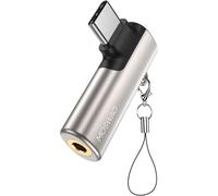 Usb C To 3.5mm Jack,Type C Headphone Adapter Right Angle Auxiliary Microphone Dongle Audio High Resolution Dac Chip Compatible With Galaxy S24 S23 S22 Ultra S20 Fe A53 Note 20 Pixel 7.[G27]
