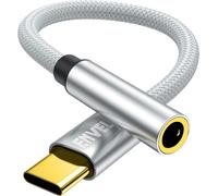 Usb C To 3.5mm Type C Headphone Jack To 3.5mm Stereo Audio Dac Cable Adapter Compatible With Huawei Mate40/30 P50/40,S22/S21/S20/S22+/Note20,Google Pixel 6/4xl,Oneplus 10/9/8t Silver