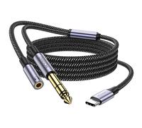 Usb C To 6.35mm Trs 1m,Professional Usb C To 6.35mm Auxiliary Stereo Audio Adapter For Audio,Recording And Listening To Google Pixel 4xl,Galaxy Note 10+/S20+