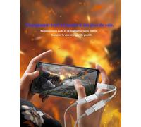 Usb C To Audio Jack Adapter (2 In 1) Dual Type C For Apple Iphone 16 15 Pro Max Earphone Compatible With S24 S23 Headphone Charger Splitter For Ipad Earphone Connector Dac Aux Audio Cable