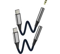 Usb C To Aux Jack Adapter For Apple Headphone 3.5mm For Iphone 16 15 Microphone Dac Audio Cable Compatible With S25 Type C Connector Dongle For Ipad Android Auto 2 Pack