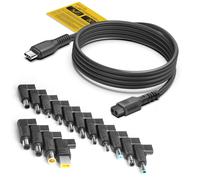 USB C to DC 100W USB-C to DC 20V Charging Cable -For Acer Lenovo HP ASUS Samsung Medion Sony Fujitsu MSI XPS Chromebook Notebook 19V 20V USB C Adapter Cable Adapter with 15 Connectors