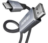 USB-C to DisplayPort Cable 3ft (4K@144Hz), USB Type-C to DisplayPort Cable [Thunderbolt 3/4 Compatible] with iPhone 15 Pro/Max, MacBook Pro/Air 2023, iPad Pro, iMac, S23, XPS 17