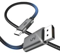 USB C to DisplayPort Cable (4K@60Hz, 2K@144Hz) USB Type C Thunderbolt 4 3 to Display Port Cable Aluminum Alloy for iPhone 15 Pro Max MacBook Pro/Air iMac iPad Pro Surface XPS (6ft)