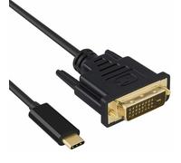 USB-C to DVI Cable - Thunderbolt to DVI Cable 4K@30Hz, USB Type-C to DVI Female, Compatible MacBook Pro 2017-2020, Surface Book 2, Dell XPS 13, Galaxy S10-1m