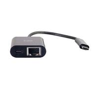 USB C to Ethernet Adapter With Power Delivery - Black - Adaptateur réseau - USB-C - Gigabit Ethernet x 1 - noir