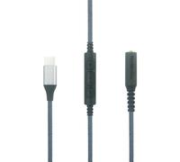 Usb C To Female 3.5mm Male To Female Audio Adapter Cable With Remote Volume Microphone Compatible With Iphone 15,Ipad,Galaxy For Oneplus Android Phone