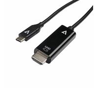 V7 V7UCHDMI-1M - Adaptador de Cable de vídeo USB Type-C 3.2 Gen 1 HDMI - Negro