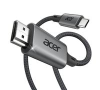 USB C to HDMI Cable 4K@60Hz, Thunderbolt 4 3 Type C HDMI 2.0 Cable Compatible with iPhone 16 Plus Pro Max 15 MacBook Pro Air Surface Pro 10 iPad Pro Air Galaxy S24 Ultra 1M