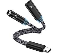 Usb C To Jack Adapter 2 In 1 Type C Jack To 3.5mm Aux Headphone Quick Charge Cable For Galaxy S25 Ultra S24 S23 Fe S22 S21 A56 A55 5g A54 A53 A36 A35 A34 A16,Iphone 16 15 Pro