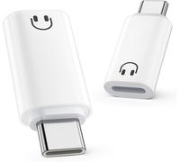 USB C to Lightning Audio Adapter Type C to Lightning for iPhone 16/15 Pad Air/Mini 6 Samsng,Hi-Fi Sound Quality,Not for Charging and Data Transfer,White