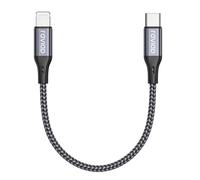 USB C to Lightning Cable Short 30 cm [MFi Certified] iPhone USB C Cable Fast Charging Power Delivery Compatible with iPhone 14 13 12 11 Pro Max Mini XR XS Max X 10 8 7 SE 2020, Pad-Grey