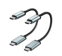 Usb C To Micro Usb Câble 30Cm, Nylon Tressé Short Type C To Micro Usb Cordon Compatible Avec Samsung Galaxy S7 S6, J7, J3, Lg, Htc, Ps4, Kindle, Xbox Controller, Casque D'Écoute, Android Phone(Gray)