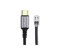 StarTech.com Adaptateur USB-C vers RJ9 pour Combiné Téléphonique de Bureau ou Casque, Utilise le Matériel Fixe Existant, 1,8m