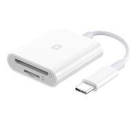 USB C to SD Card Reader, SD/MicroSD to USB C Thunderbolt 3 Card Reader Adapter Compatible with iPad Pro 2020/2019, MacBook Pro 2019, More Type-C Devices