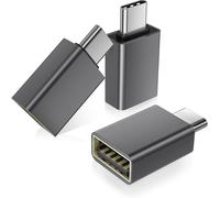 USB C to USB 3 Pack Adapter, USB A 3.0 Male Converter, Type C Thunderbolt 4 5 OTG for Macbook, iPhone 16 16th 15 Pro Max, iPad Air, Microsoft Surface, Samusng Galaxy S25, 17