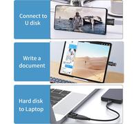 USB C to USB Adapter,USB 3.0 Female to USB C Male OTG Adapter for Fast Charging and High Speed Data Transfer-3pcs Black