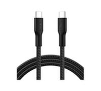 Belkin Eco Câble USB-C vers USB-C avec gaine tressée, 2 m, 240 W, doux au toucher, souple, Câble de recharge rapide, pour iPhone 16, Galaxy S25, Pixel 9, MacBook, iPad Pro, etc. - Noir (USB 2.0)