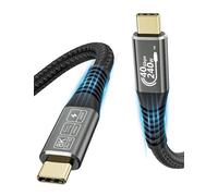 USB C to USB C Cable 0.5m, USB4 Cable with Thunderbolt 4 Cable, 40Gbps Data Transfer, USB C Cable Fast Charge 240W 48V/5A, 8K@60Hz Video Cable for MacBook, Docking Station, SSD