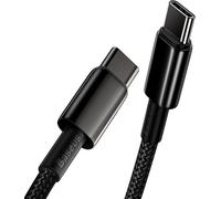 Usb C To Usb C Fast Charging Cable, 100w Pd Type C 5a Qc 4.0, 1m Nylon Cord For Ipad Air Pro Macbook Samsung Galaxy S23 S22 S21 S20 Note 10 Pro Steam Switch Ps5
