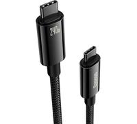 USB C to USB C Fast Charging Cable, 240W PD Type C Cable, 1M Nylon USB C Cord for MacBook Air/Pro, iPad Pro 12.9/11/Air/Mini, Dell, HP, Samsung Galaxy S22/21/20, Huawei Steam Deck Switch