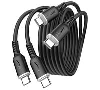 USB C to USB C Silicone Cable, 1M*2 100W USB C Cable Fast Charging, USB C Cable for iPhone 15 Pro Max, Galaxy S24, Google Pixel 8 Pro, iPad Pro/Air, Xiaomi, MacBook Pro 2020