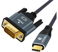 USB C to VGA Cable 1M USB Type C to VGA Conversion 1080P@60Hz for Laptops, Laptops, Tablets, HDTVs, Monitors and Projectors