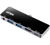 Usb-C Travel Dock 5 In 1 With Power Pass Through- Pd92W,W126427578 (Power Pass Through- Pd92W Usb-C Travel Dock With Power Pass-Through,Universal,Usb Type-C,Black,Silver)