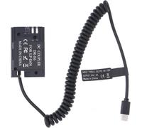 Usb-C Type C Vers Décodé Lp-E6 Batterie Factice Dr-E6 Coupleur D'Alimentation Câble Pour Appareil Photo Reflex Numérique Canon Eos R5C R5 R6 5D Mark Iii Iv 5Ds R 6Dii 7Dii 60Da 70D 80D 90D D[Z684]