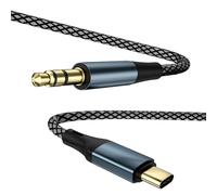 USB C vers 3,5 mm audio auxiliaire Jack câble, type C adaptateur vers 3,5 mm casque stéréo câble de voiture, compatible avec IP 15/15 Pro/15 plus/15 pour IPD pro S23 s22 s21, longueur - 6.6ft