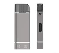 USB C vers dongle portable résolution 4K 60Hz avec passage PD 100W - Adaptateur moniteur fiable pour présentation professionnelle Gris