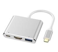 USB C vers HDMI Cable Type C 3 en 1 Adaptateur USB C vers HDMI pour MacBook Pro iPad Pro Samsung Galaxy S20 S21 S22 Xiaomi Huawei Ordinateur Portable TV Moniteur 4K Ultra HD