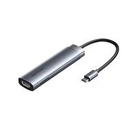 USB-C vers HDMI/USB 3.0 * 2/SD/TF/PD Station d'accueil 0.15M Gris Aluminum Alloy Type
