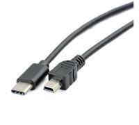 USB-C vers Mini USB Chargeur Câble de Données | OTG 480Mbps USB Type C vers Mini USB | Pour MacBook Pro Air Android Samsung Galaxy Google Pixel Camera Game Controller