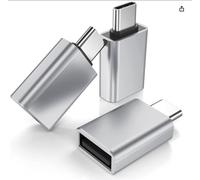USB-C vers USB Adapter 3er Pack, Thunderbolt 4 USBC mâle vers USB femelle Stick OTG câble de chargement type mâle A femelle Convertisseur pour iPhone 16, 15 Max