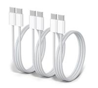 Usb C Vers Usb C 1M Charge Rapide Pd 60W Cable Chargeur Type C Pour Samsung Galaxy S25 S24 S23 S22 S21 S20 Plus Ultra Note 20 A55 A35 Iphone 16 15 Plus Pro Max Ipad Air Macbook Pro (1M+1M+1M)
