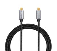 USB-C vers USB-C 3.1 Gen2 Câble 10Gbps Transfert de données, 100W 20V/5A 3.3ft USB Type C Câble de charge rapide 4K Sortie vidéo Compatible avec Thunderbolt 3, MacBook Pro, Galaxy S21 1M