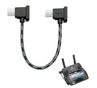 USB C Vers USB-C Câble Nylon Tressé En Pour Contrôleur, Transmission de Données pour Drones, Câble de Données à Angle Droit de Type C, Adaptateur De Dronede de 15 CM pour DJI Mini SE, Mavic Mini