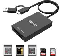 USB C XQD SD Card Reader, XQD SD Memory Card Reader Adapter with Dual Slot USB 3.0 High Speed Compatible with Sony G/M Series Card¿USB Mark XQD for Windows XP/Mac OS/Linux etc.