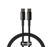 USB-C-zu-USB-C-Kabel Baseus Tungsten Gold, 100W, 1m, schwarz