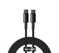 USB-C-zu-USB-C-Kabel Baseus Tungsten Gold, 100W, 2m, schwarz