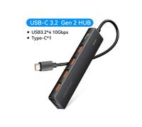(USB-C3.2 10 Gbit/s) Concentrateur USB Vention 4 ports Concentrateur USB 10 Gbit/s Adaptateur USB 3.2