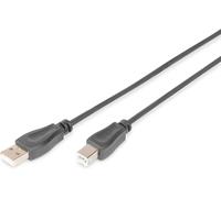 USB Cable 2 - 1m - USB A to Type B - 480Mbps - Connection Cable for Computers, Laptops, Hubs, Printers - Black