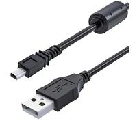 USB Câble de Charge 8 Broches pour Appareil Photo 150cm Câble de Données UC-E6 compatible avec Olympus, Fuji, Konica Minolta, Nikon Coolpix, Panasonic, Pentax, Sony