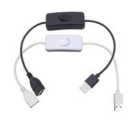 USB Cable Male to Bus Inline Extension Switch with 303 Switch ON/OFF Switch Suitable for LED Light Strip Light USB Port Cord Power Cord