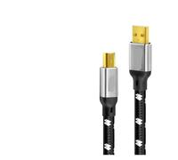 USB Cable Quality 6N OFC silver Type A to B Hifi Data audio digital For DAC(2m)