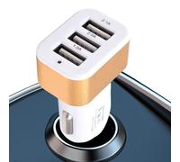 USB Car Charger - 3 Port Car Charging Adapter, Fast Plug & Play Automotive USB Device, Multi Port Cars Charger for Smartphones and Tablets, Compact in Cars Power Solution, Daily Driving Necessary